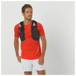 Salomon - Sense Pro 2 With Flasks - Sac à Dos Trail -Stoic Soldes salomon sense pro 2 with flasks sac a dos trail detail 3